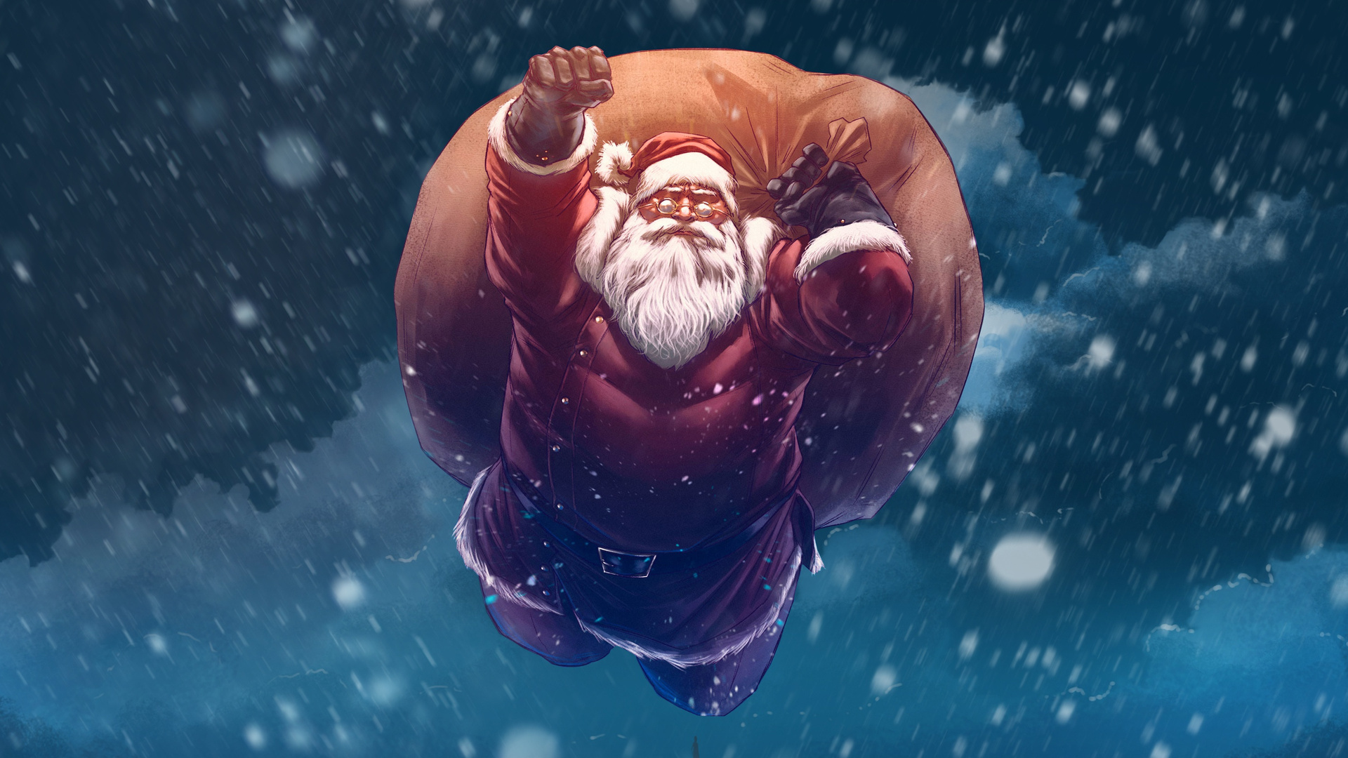 Christmas Santa Digital Art