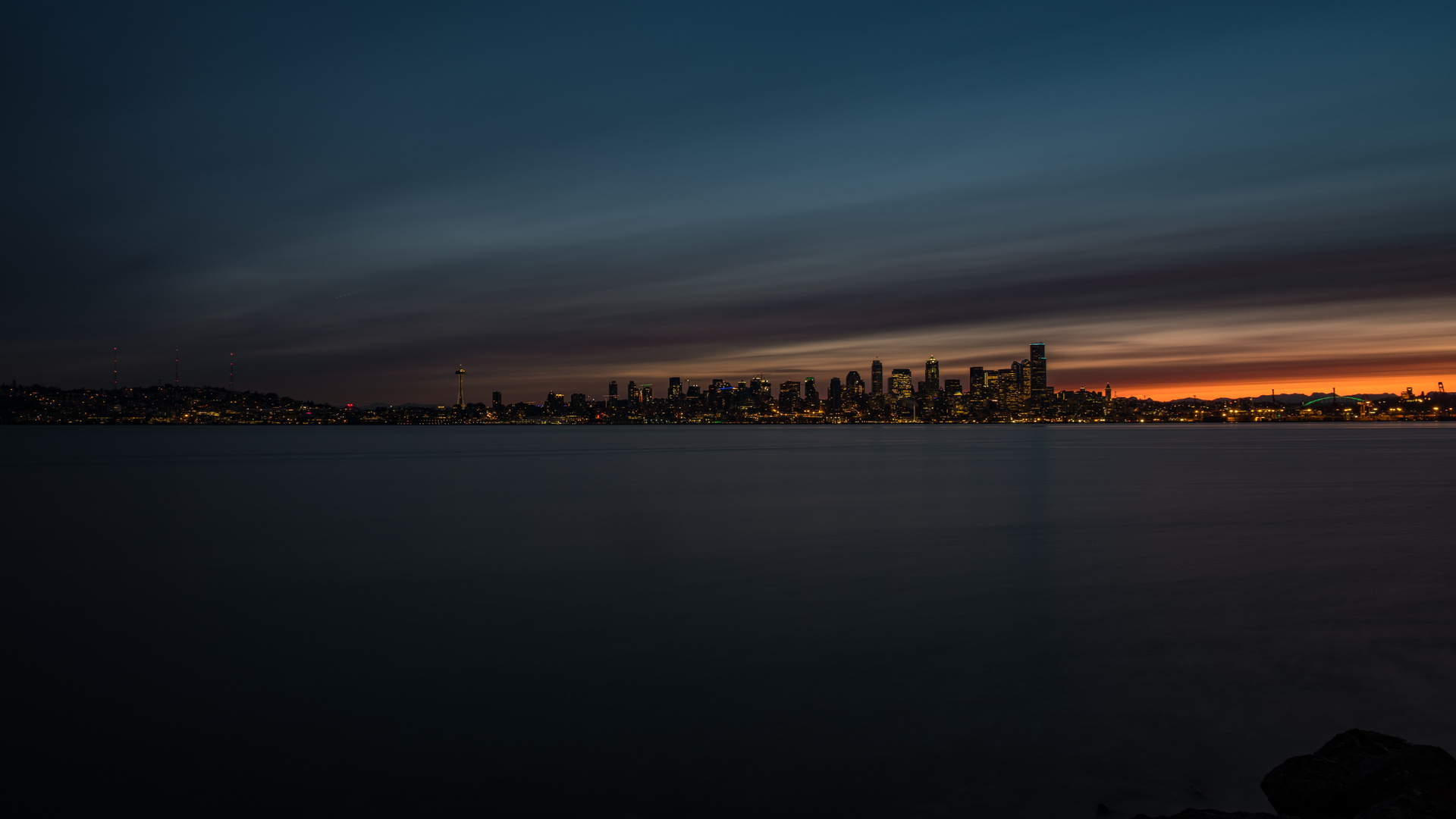 City Long Shutter Buildings Far Away