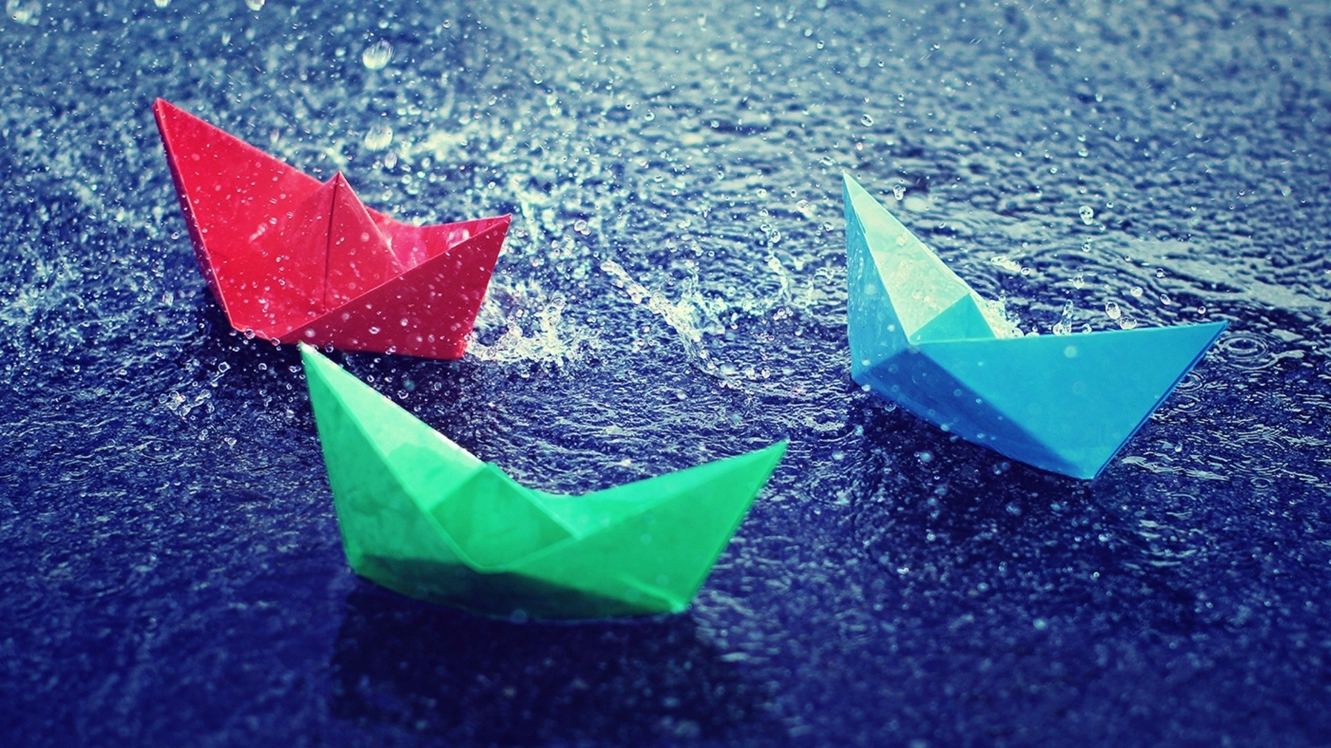 Colorful Paper Boats