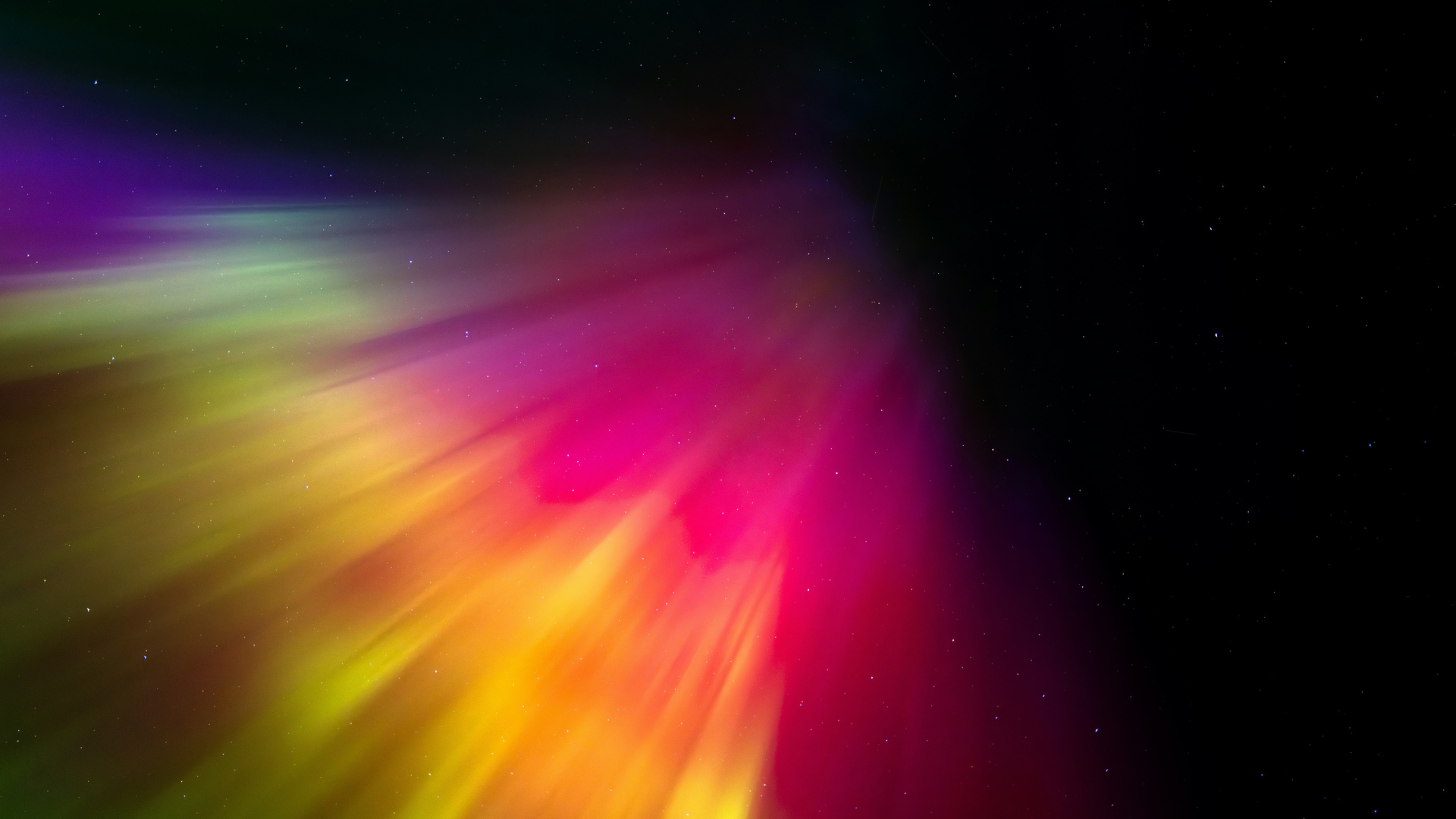 Colorful Shadow Vibrant Night Sky 8k