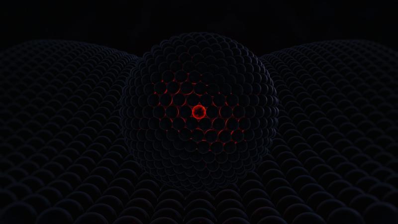 3d Abstract Red Cgi Digital Art 4k