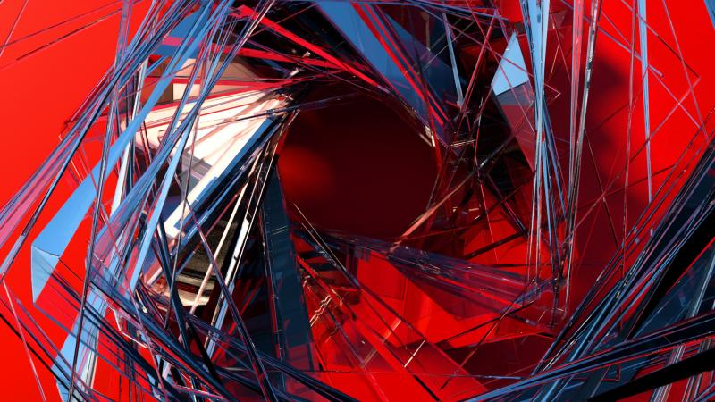 3d Glass Abstract Art