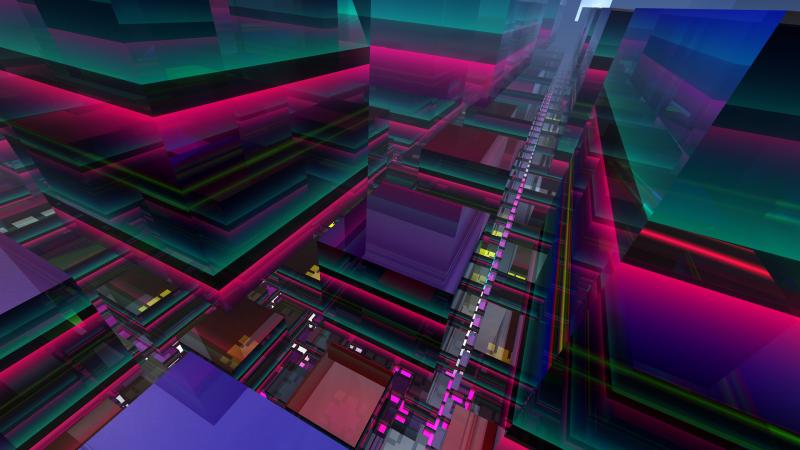 3d Glass Abstract