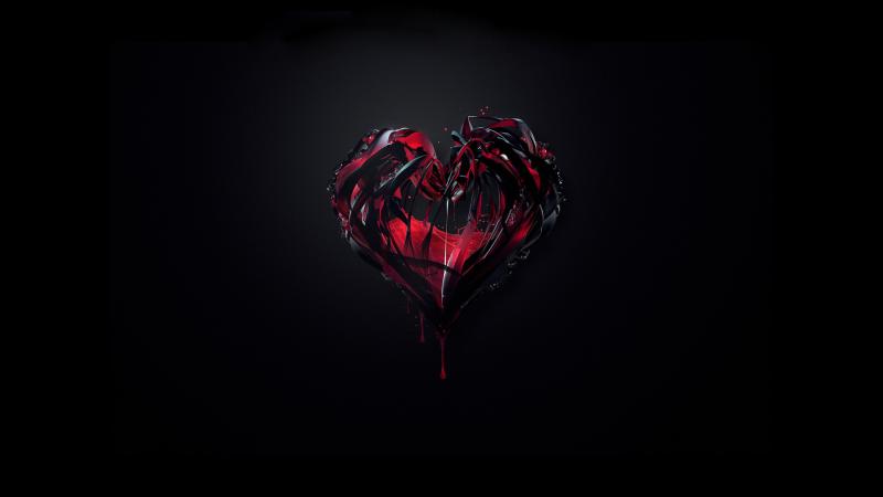 3d Heart Abstract Shape
