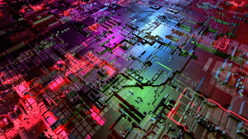 Abstract Cybernetic Motherboard