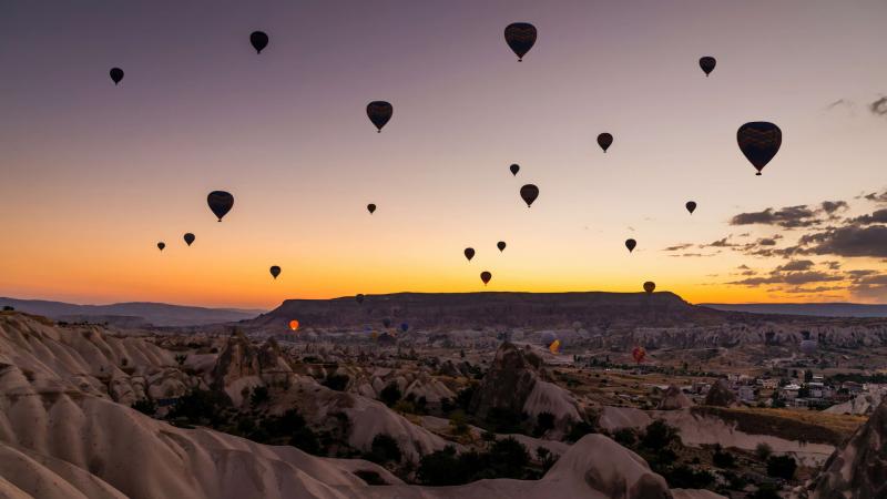 Air Balloons Flying Over Cappadocia 5k