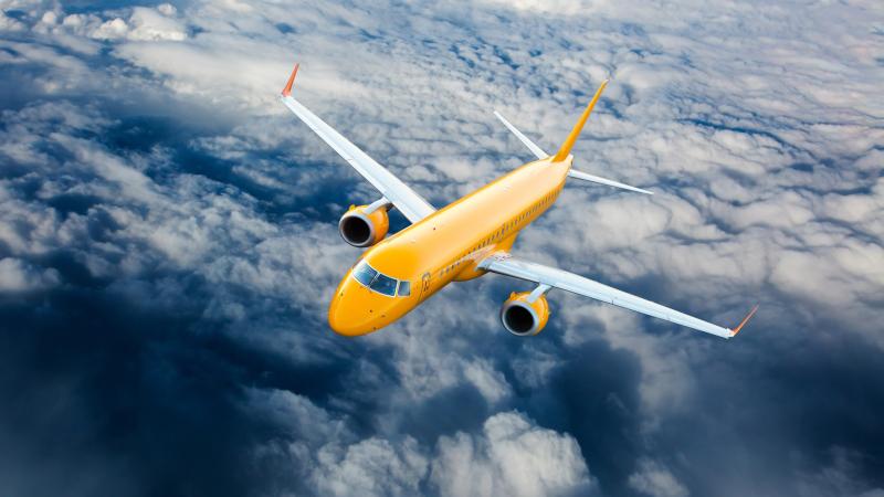 Airplane Fly Through Clouds 8k