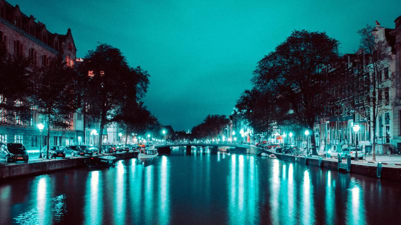 Architecture Boats Bridge 4k