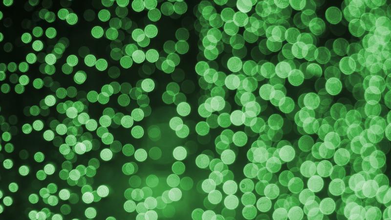 Bokeh Effect Green Lights Celebrations