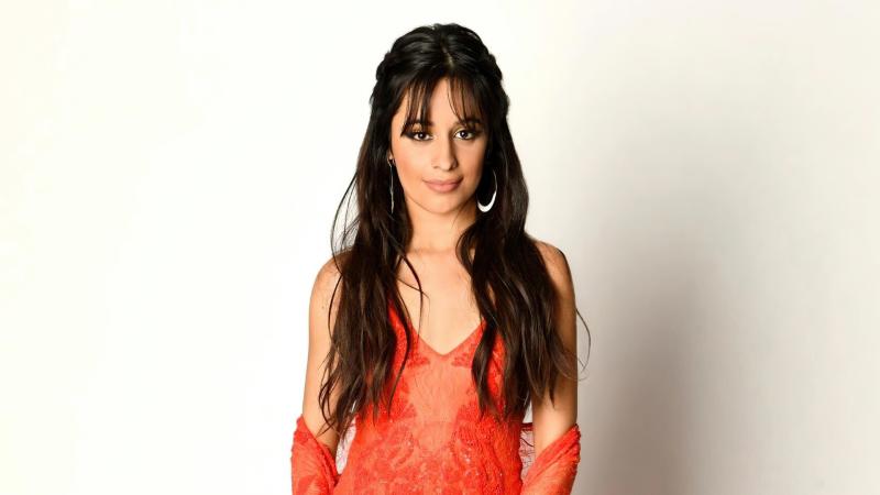 Camila Cabello Orange Dress 4k