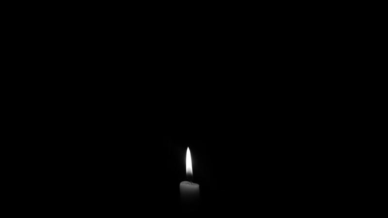 Candle Dark Monochrome