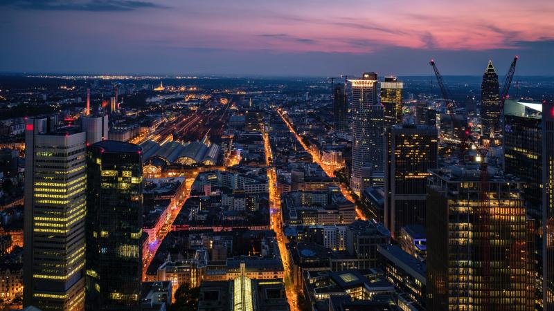 City Skyline Morning 4k
