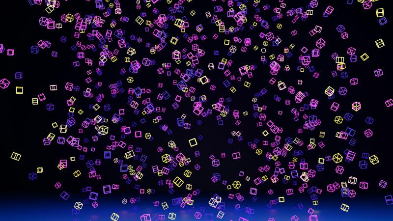 Cubes Floating 8k