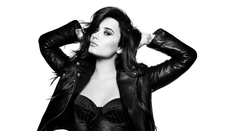 Demi Lovato 4k Monochrome