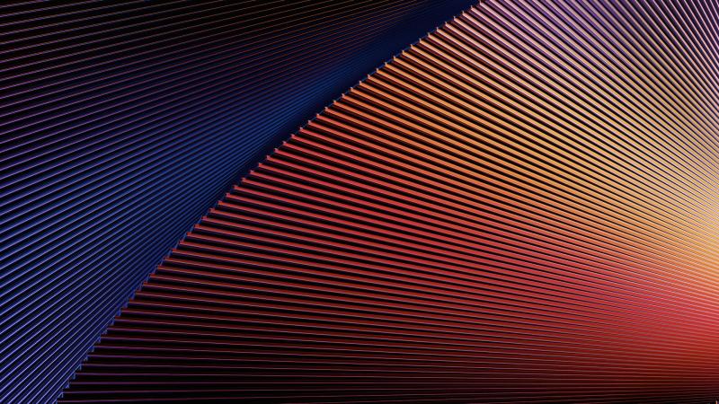Fluid Geometry Sharp Abstract Curves HD Wallpaper - Free 4K Download