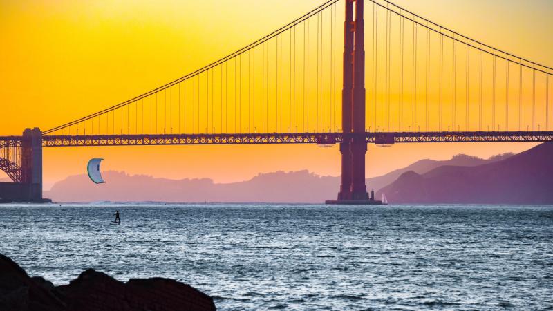 Golden Gate Bridge Dusk Time 5k