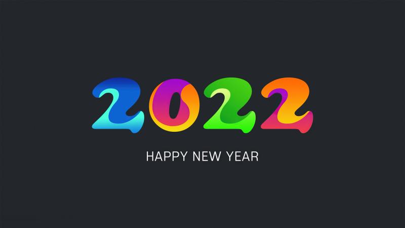 Happy New Year 2022 HD Wallpaper - Free 4K Download