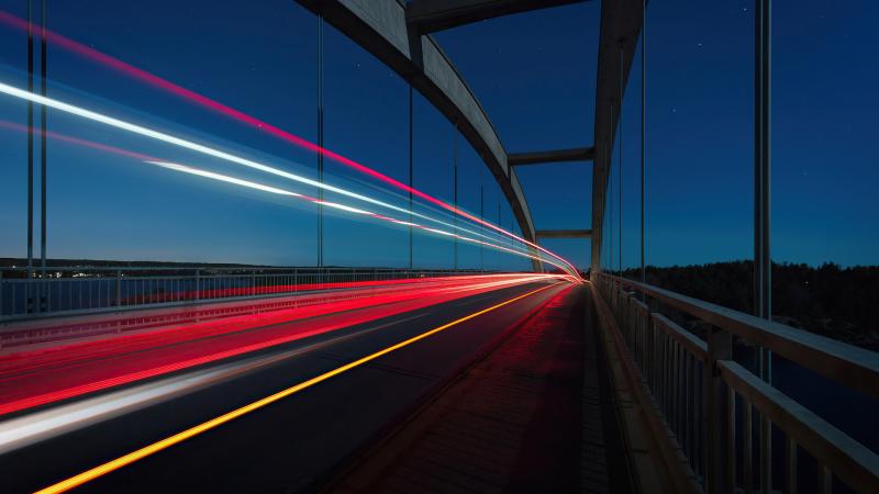 Highway Road Long Exposure 4k