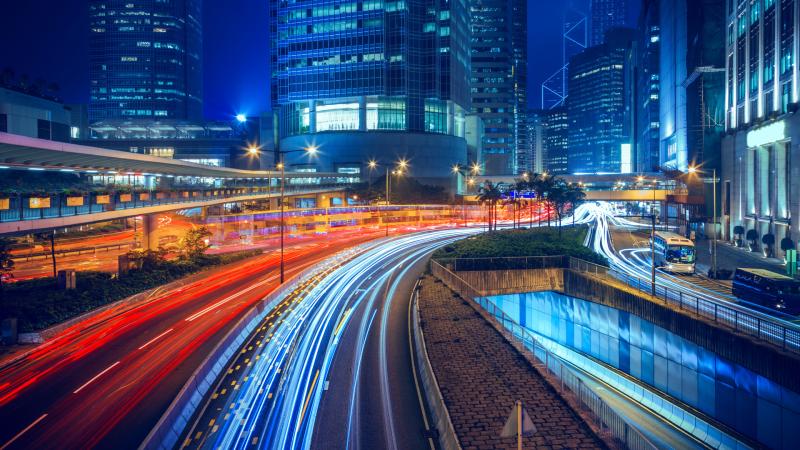 Long Exposure Hong Kong City Lights 5k