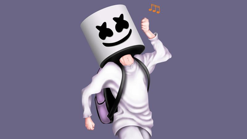 Marshmello Alone Art