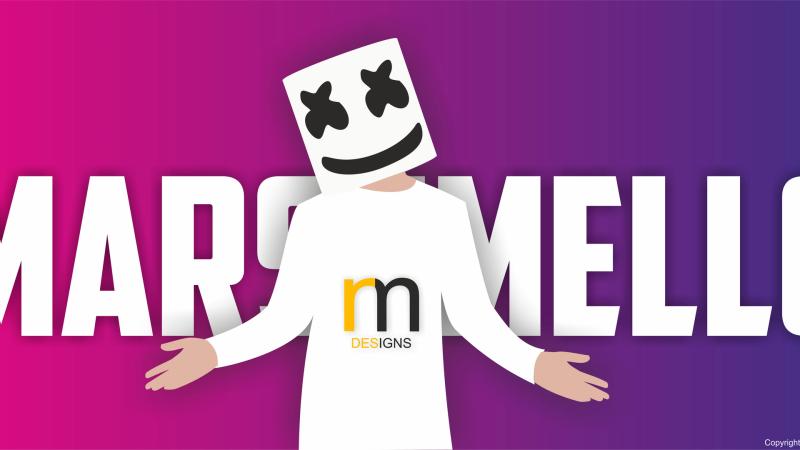 Marshmello Vector Art 10k