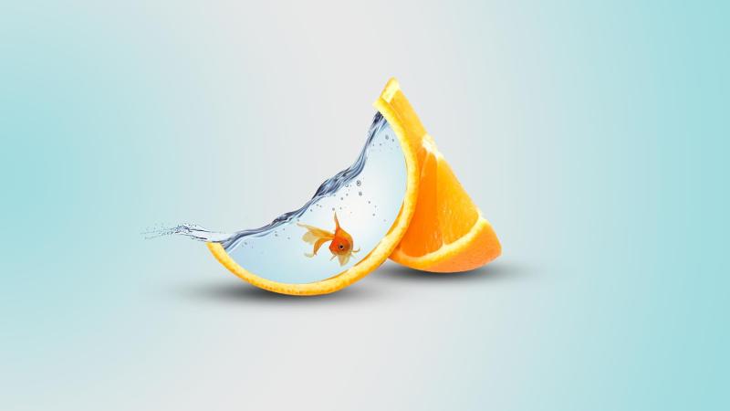Orange Artwork HD Wallpaper - Free 4K Download