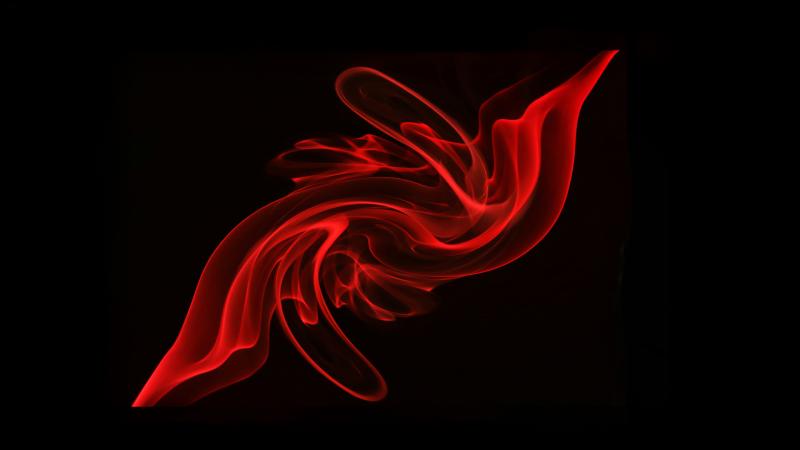 Red Swirl Smoke Abstract