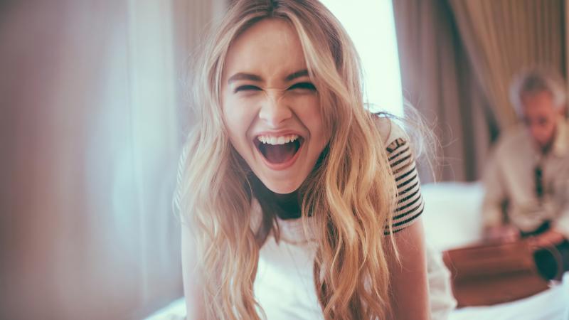 Sabrina Carpenter Cute Smiling 2020 4k