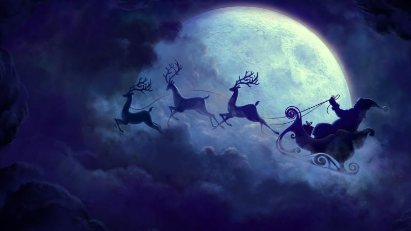 Santa Claus Moon