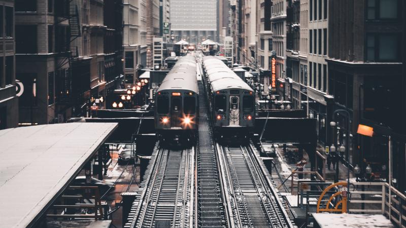 Train At Subway Station 5k