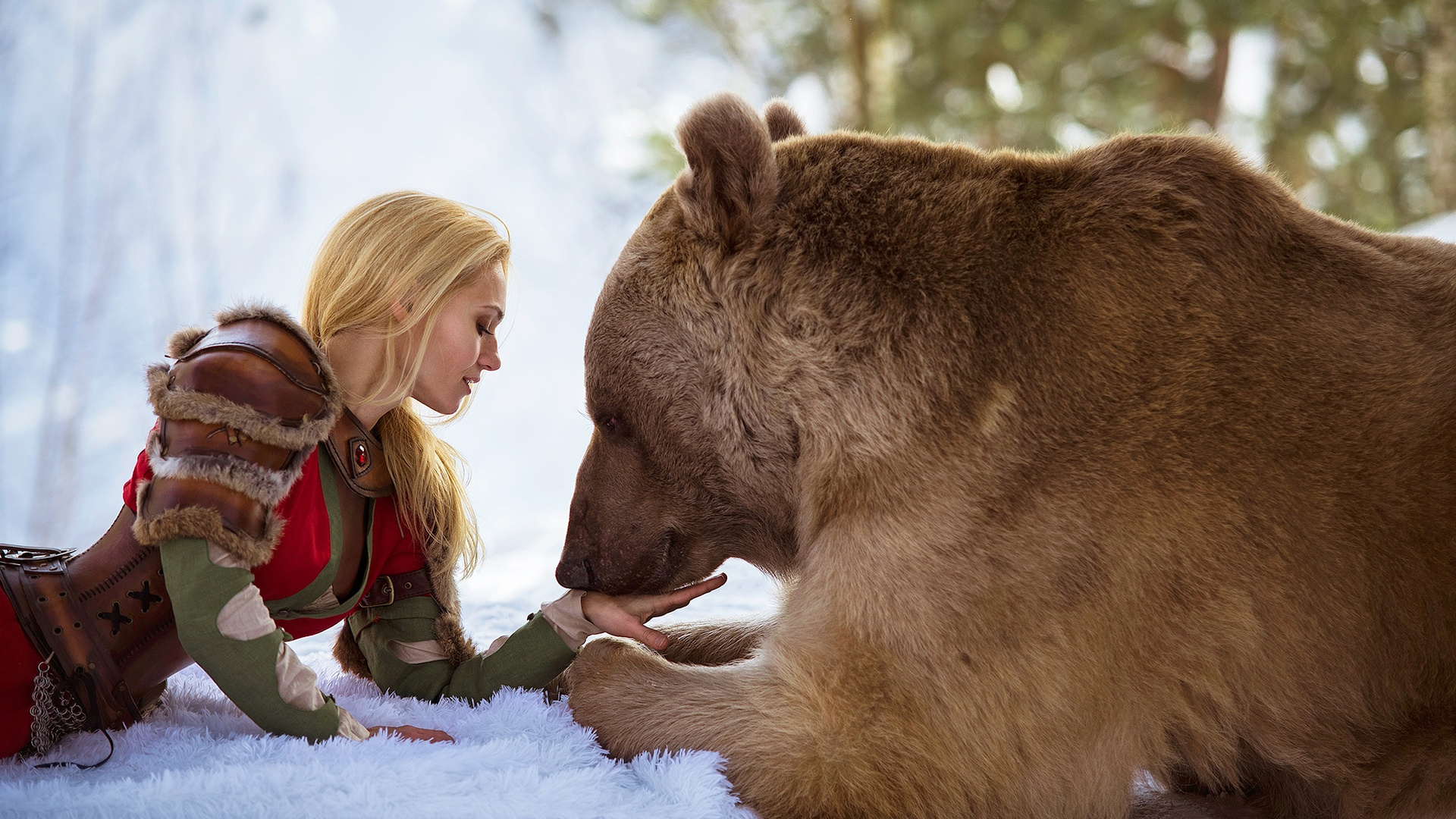 Cosplay Bear Armor Costume Wild Girl