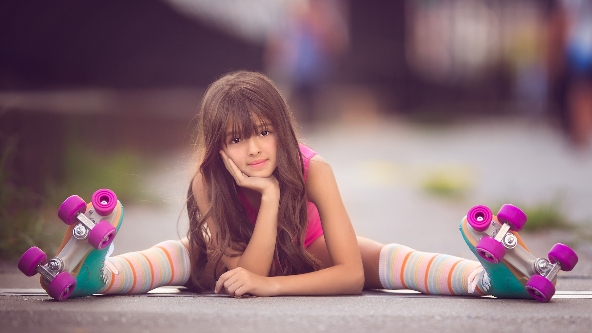 Cute Little Girl Skater
