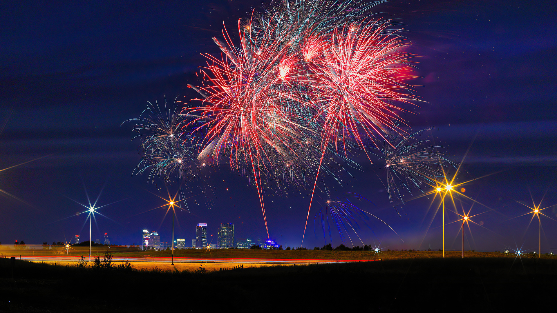Fireworks Celebrations 4k