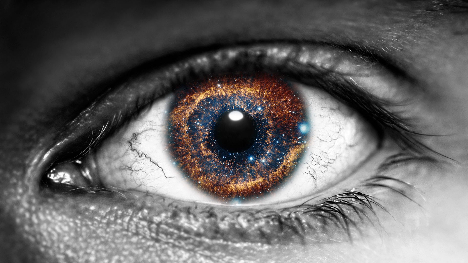 Galaxy Inside Eye