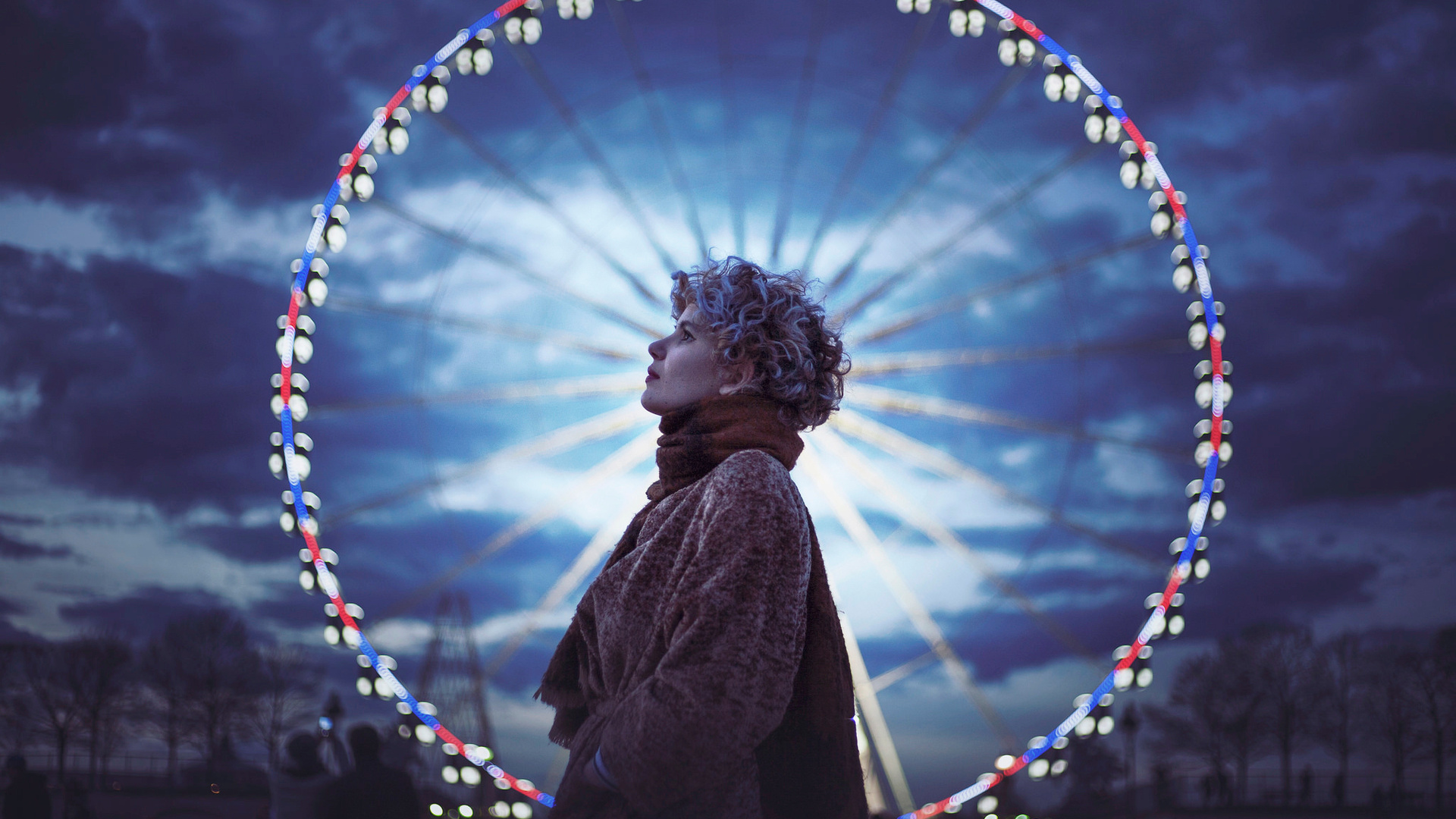 Girl Ferris Wheel Photography