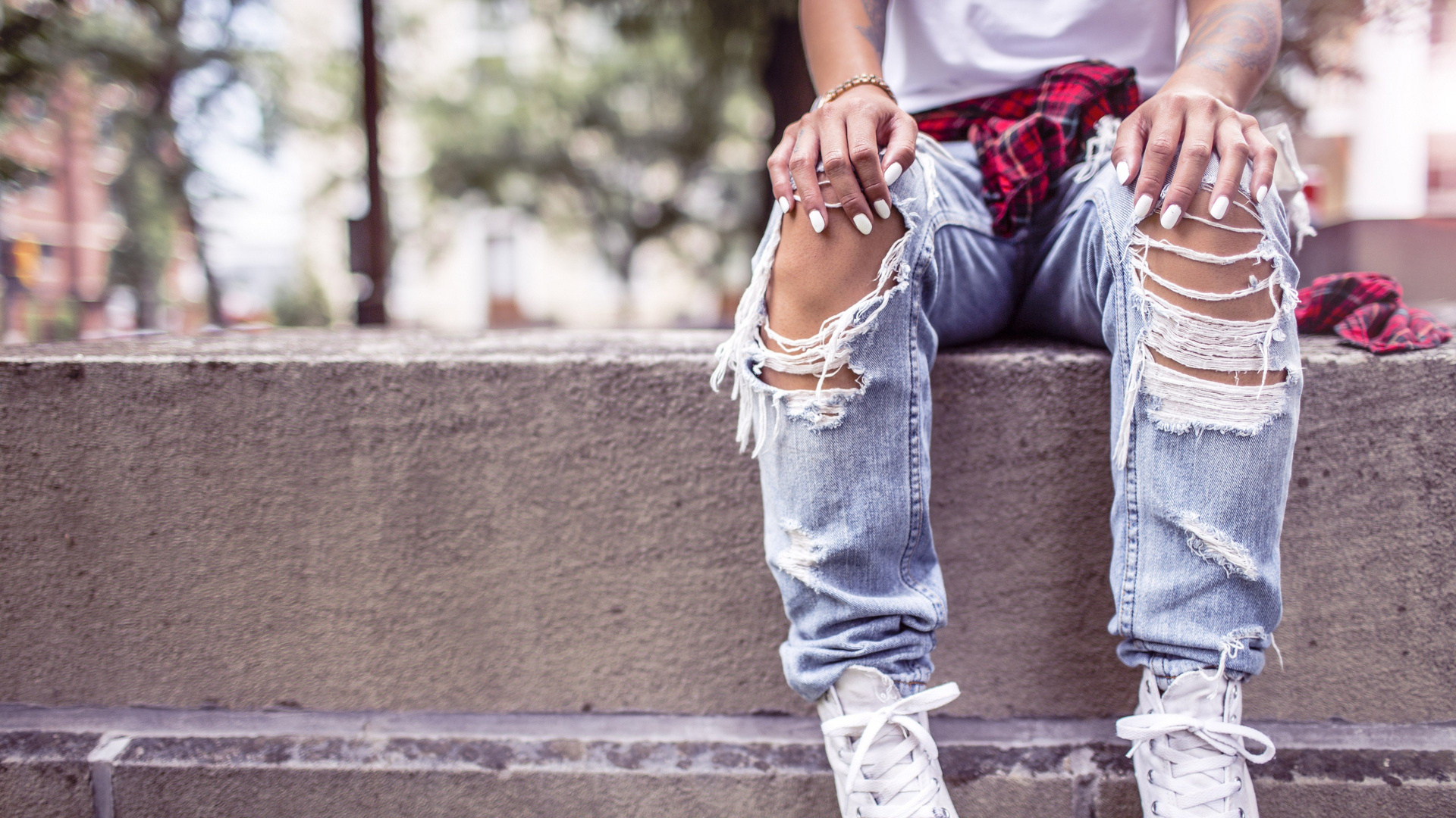 Girl Style Shoes Jeans