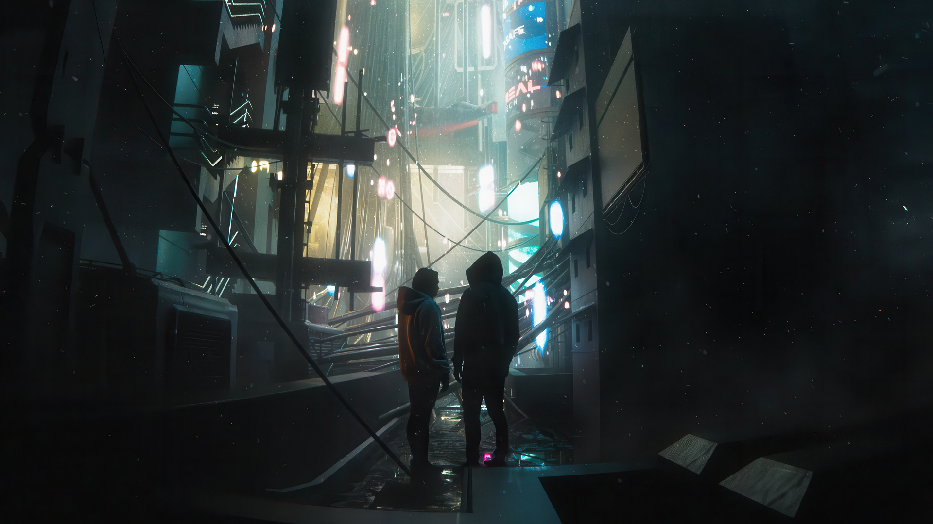 Guy Standing In Dark Alley