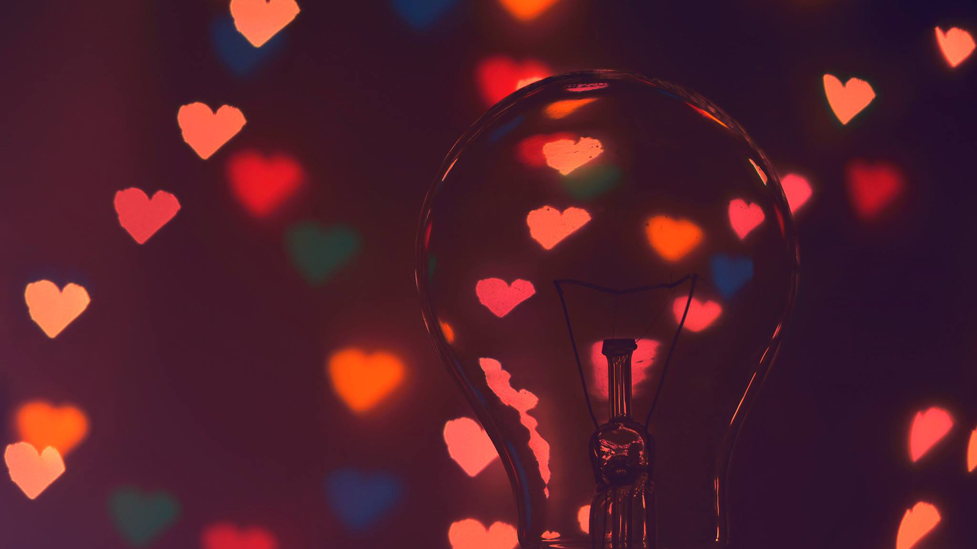Hearts Light Bulb