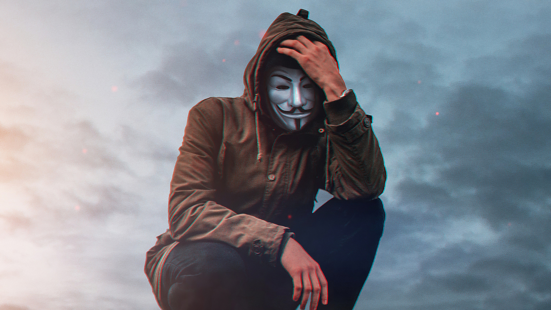 Life Is Cool Anonymus Guy 4k