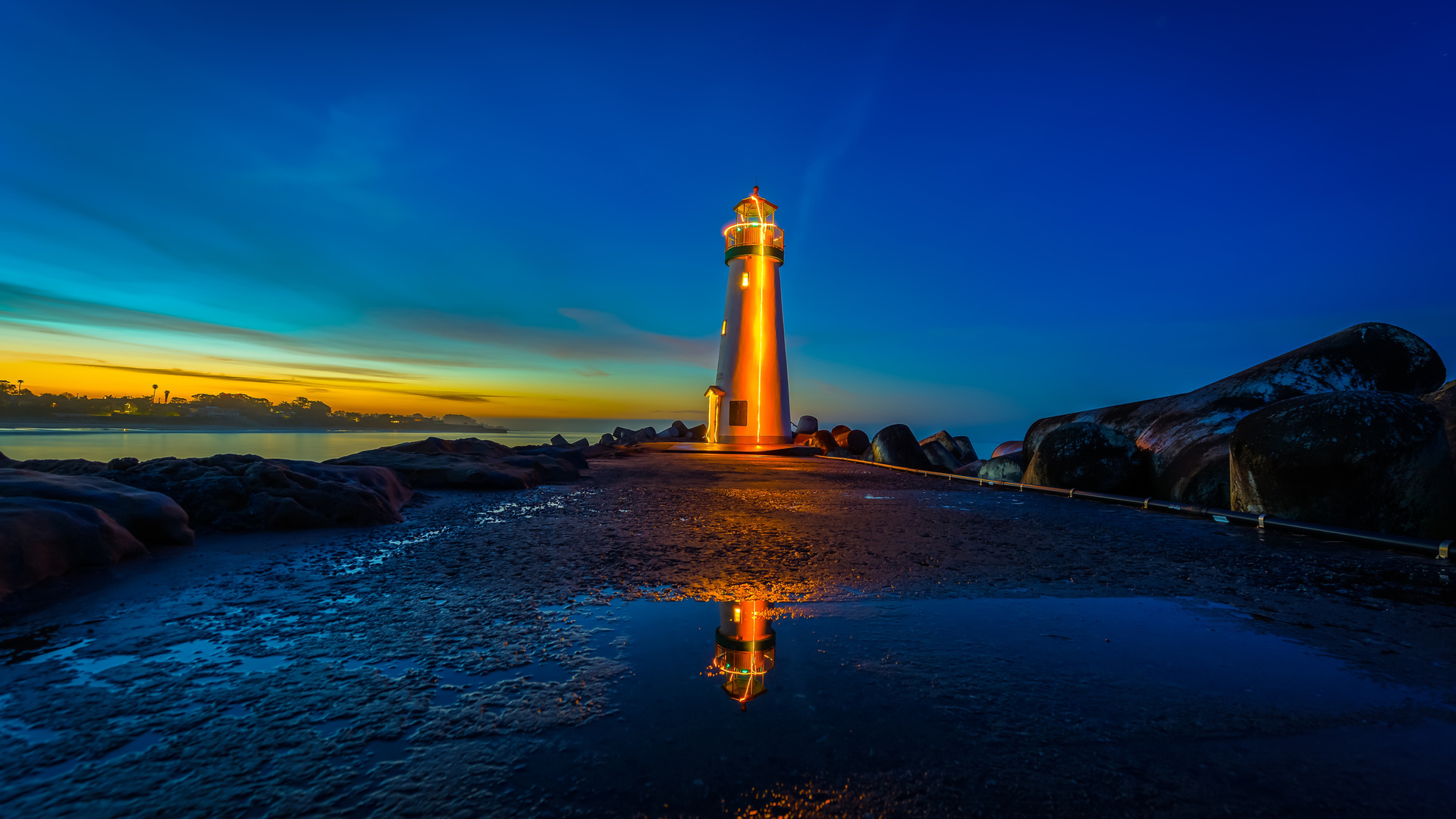 Lighthouses Sunrises And Sunsets USA Monterey Bay 4k