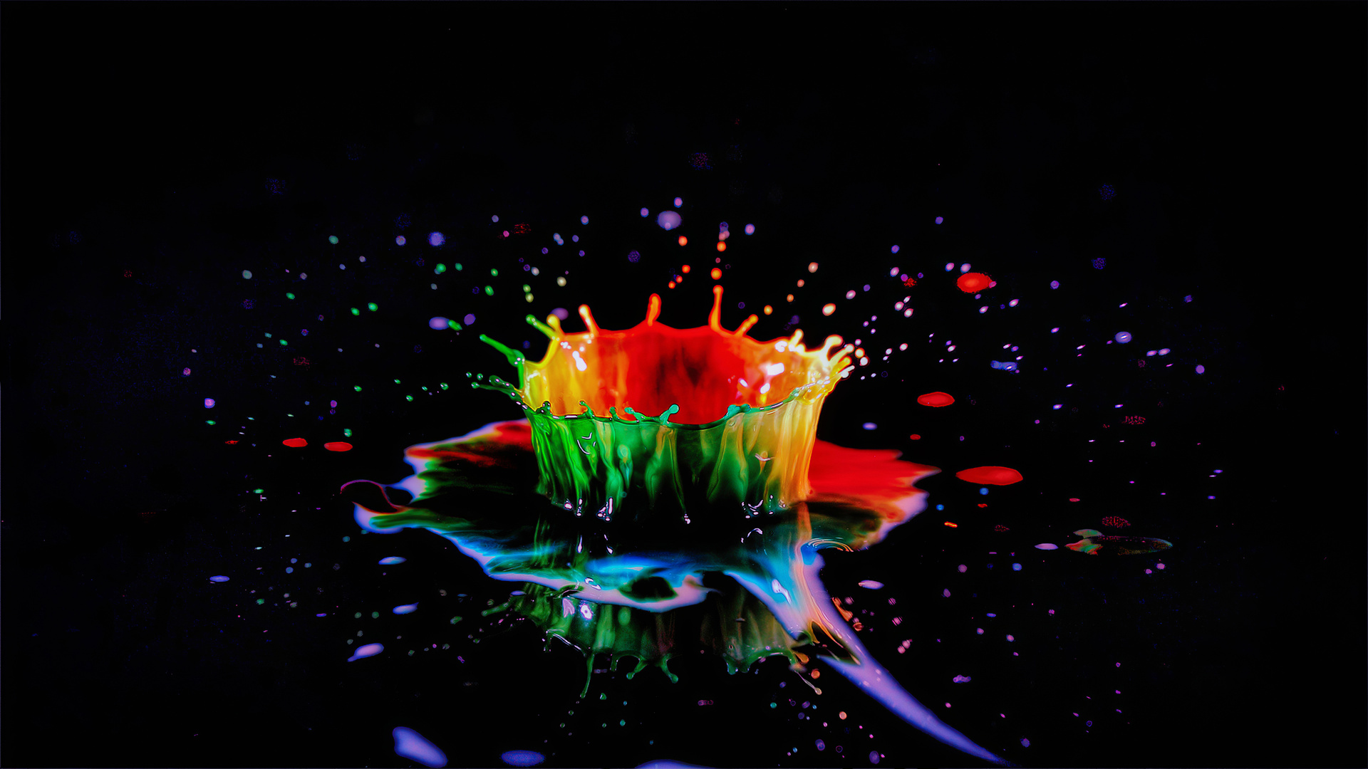 Macro Splash Water Drop 4k