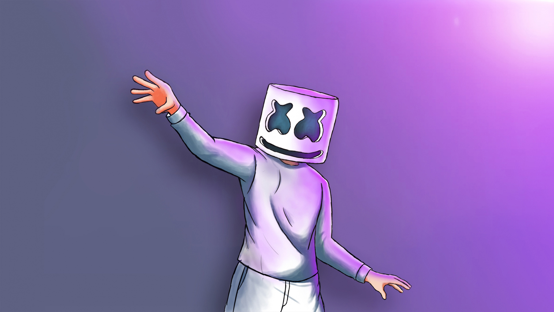Marshmello Digital Art 4k