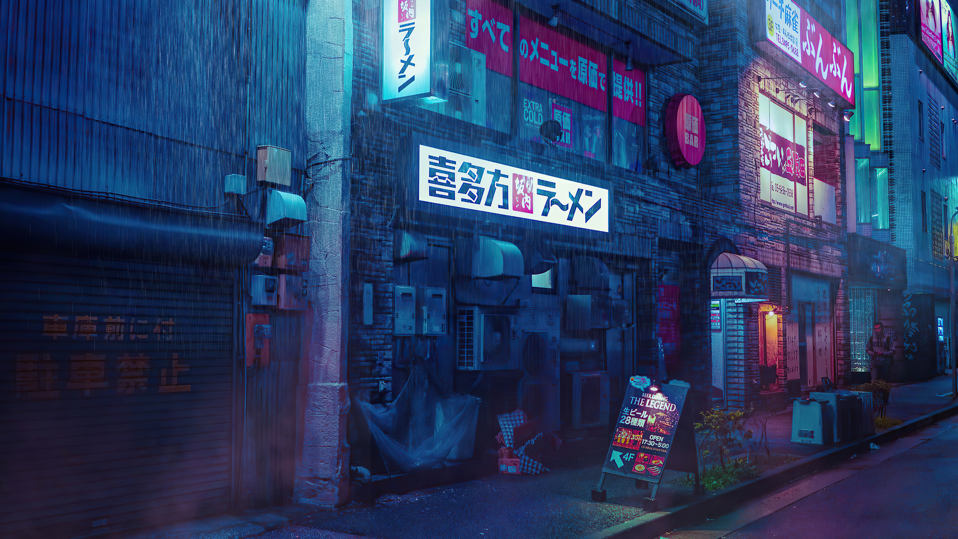 Neon Street 4k