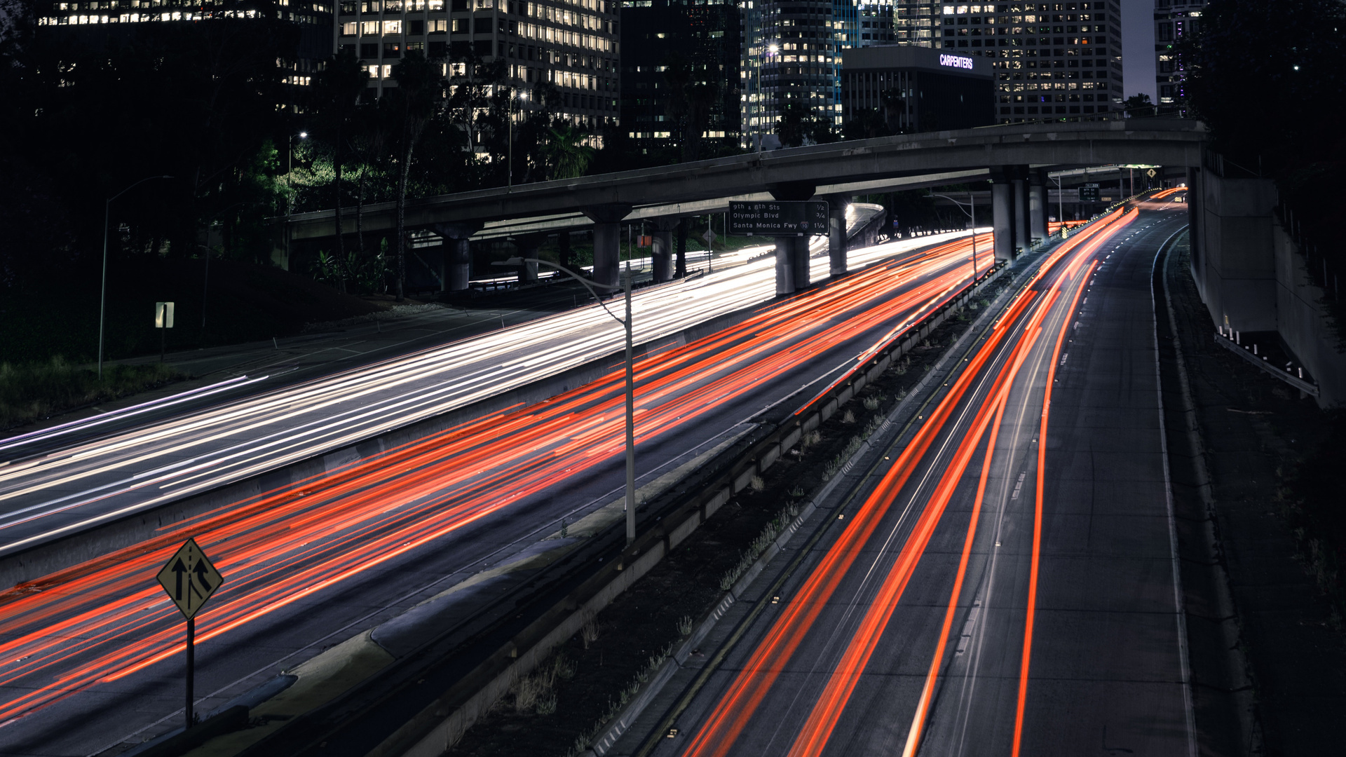 Night City Long Exposure 4k
