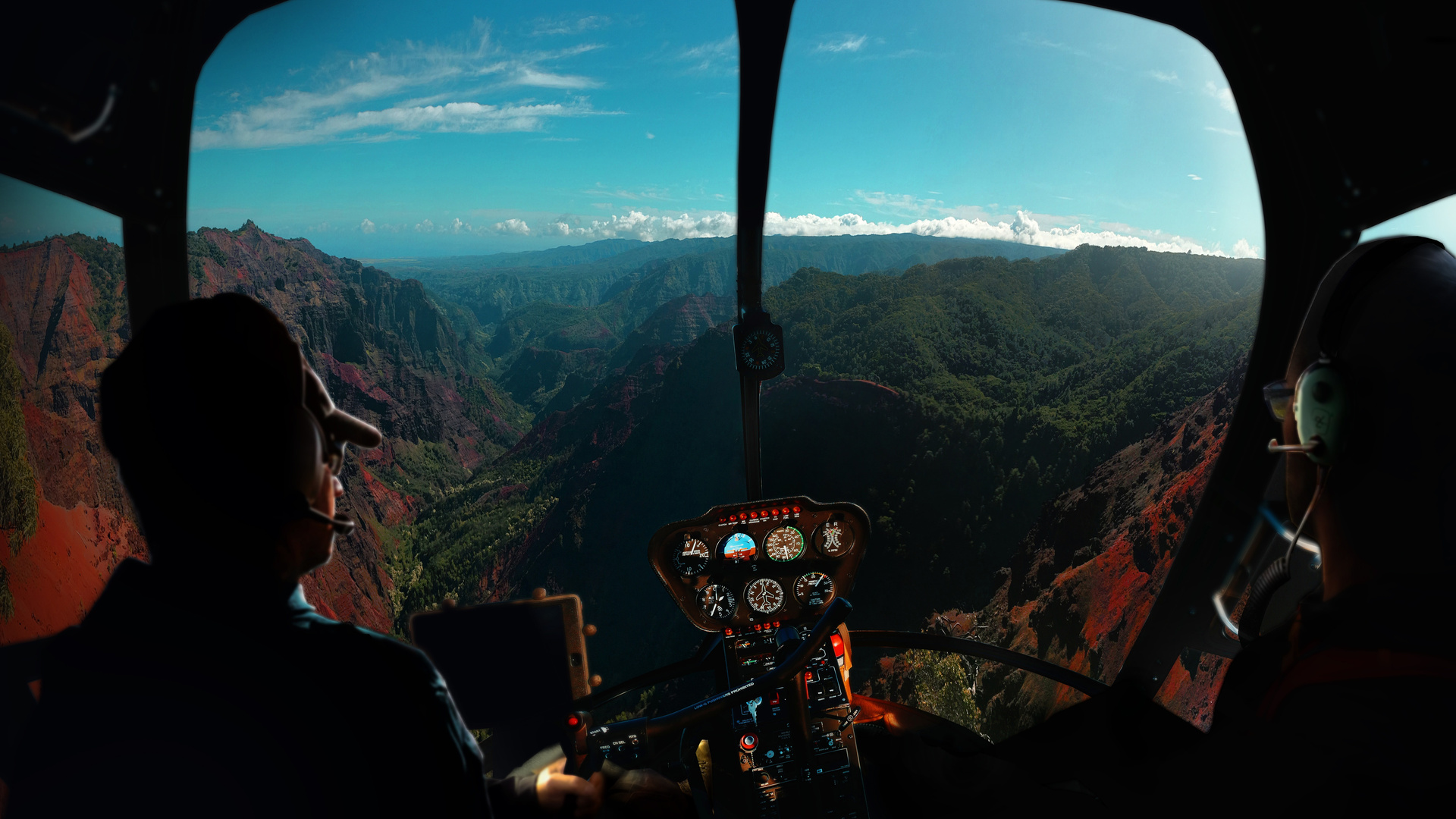 Pilot Inside Aircraft Cockpit View