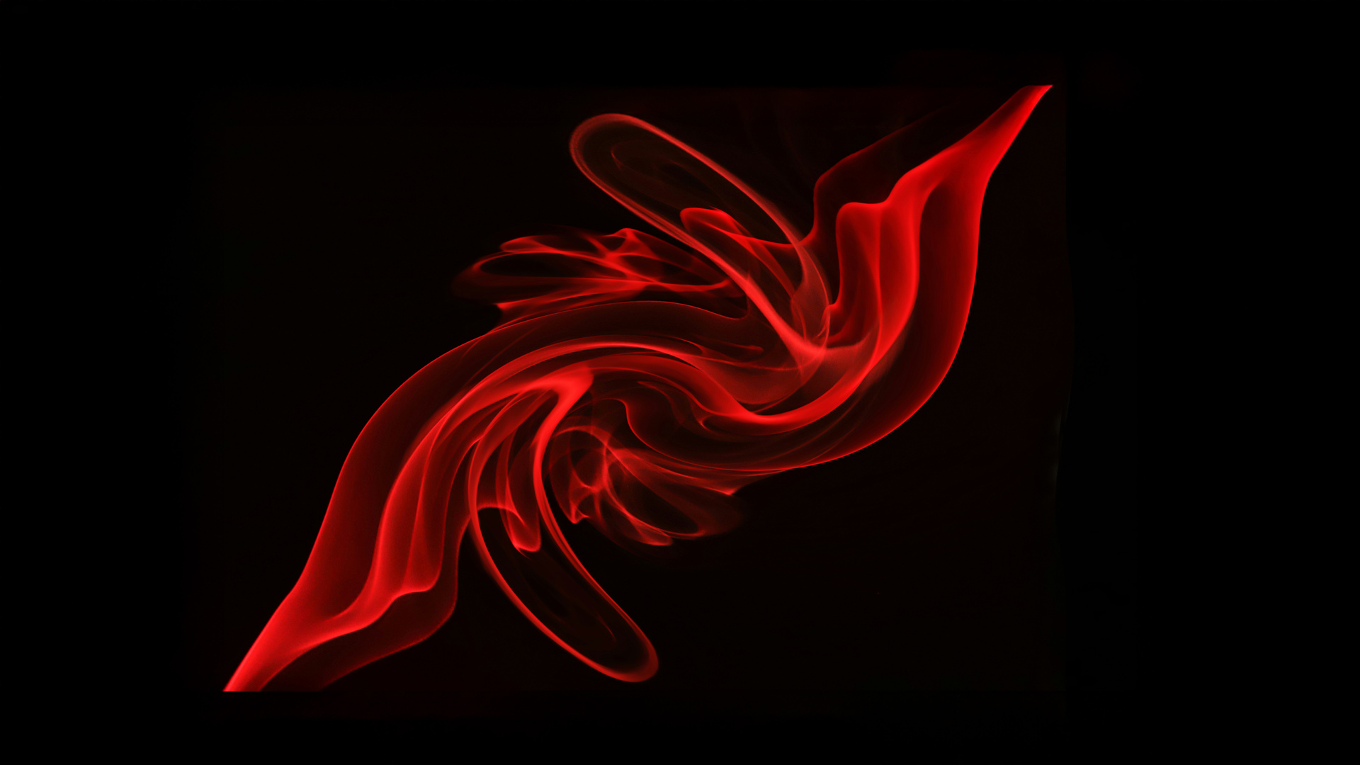 Red Swirl Smoke Abstract