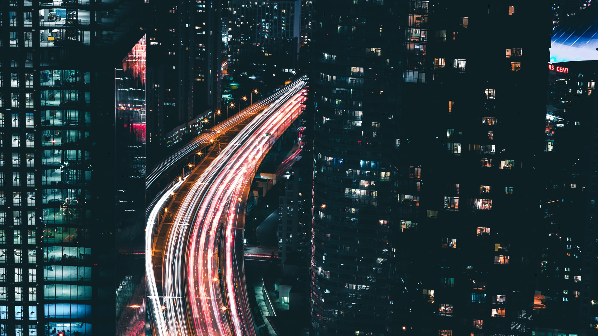 Road Long Exposure Buidlings 5k