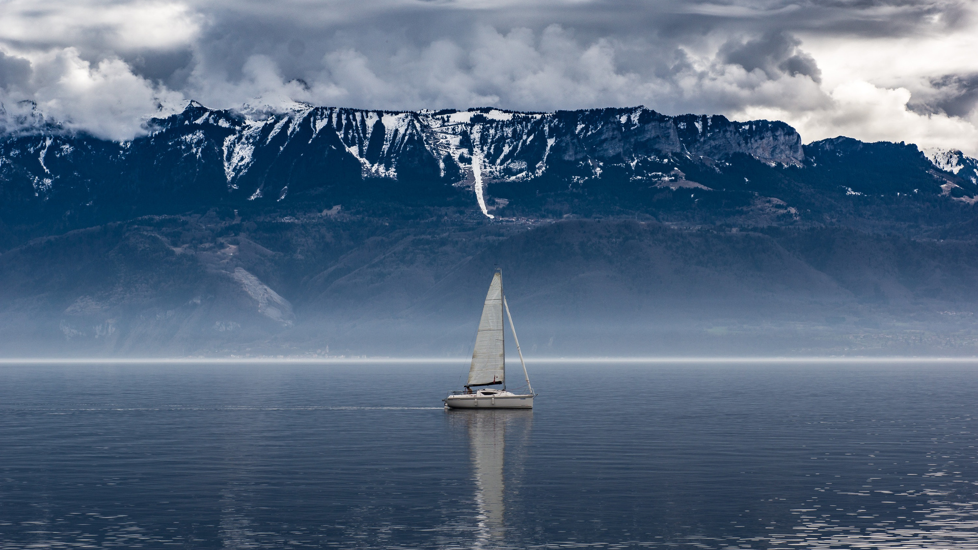Sailboat Seascape Landscape