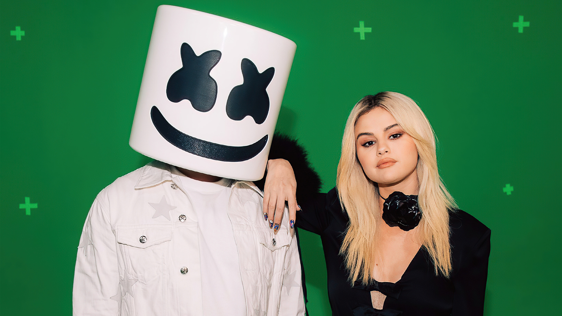 Selena Gomez And Marshmello In Uefa Champions League 4k