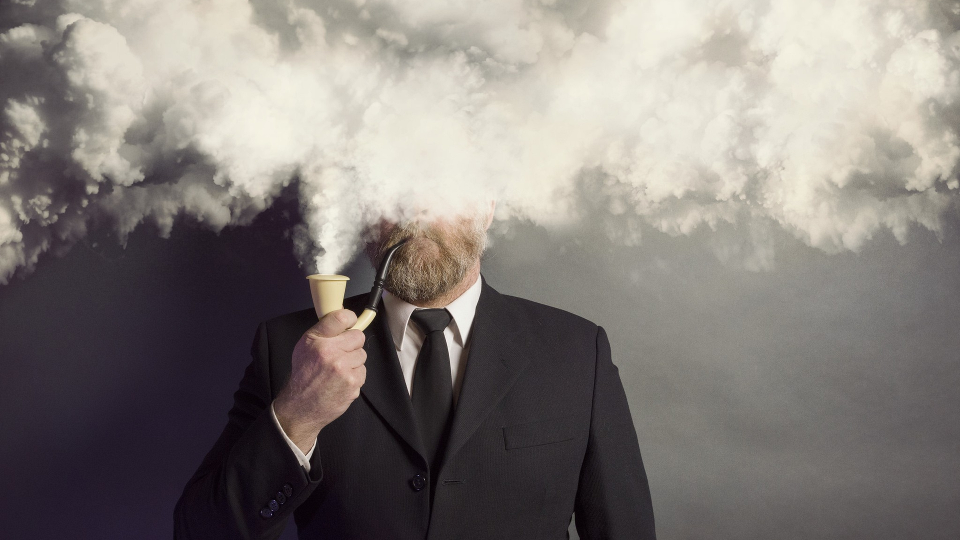 Smoking Beard Man